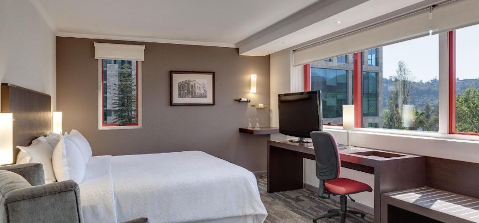 Deluxe, Guest room, King, City view