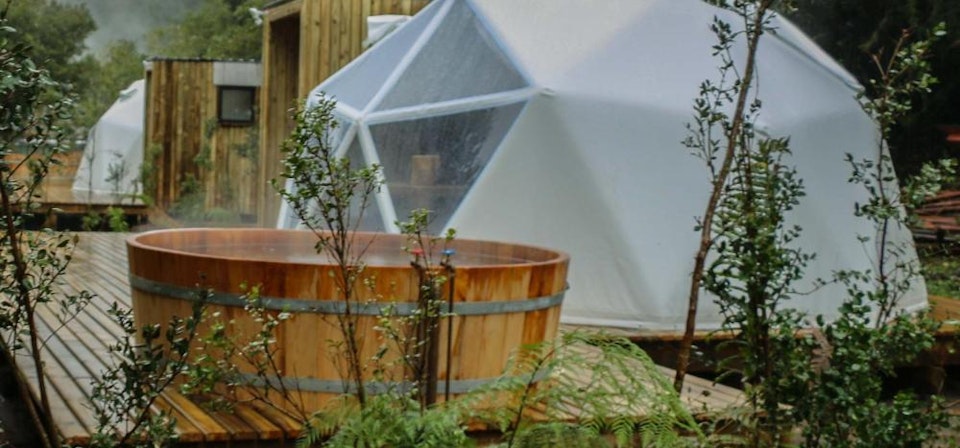 Dome with Hot Tub