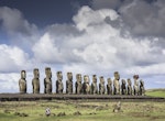 Discover the Mistery of the Moai Statue with Sunrise in Easter Island